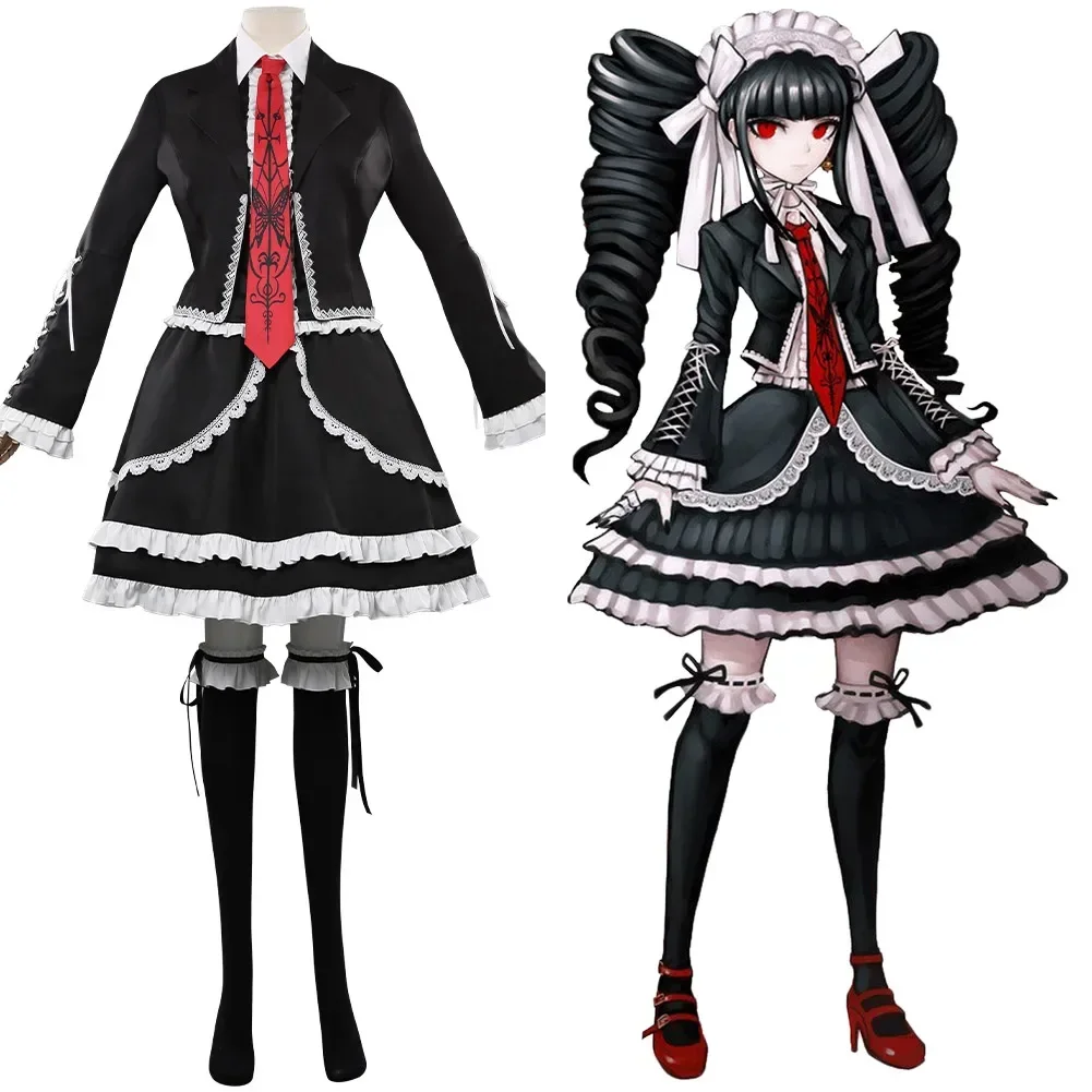 Аниме Danganronpa V3 Celestia Ludenberg Косплей Костюм Униформа Хэллоуин Карнавальные костюмы
Аниме Danganronpa V3 Celestia Ludenberg Косплей Костюм Униформа Хэллоуин Карнавальные костюмы