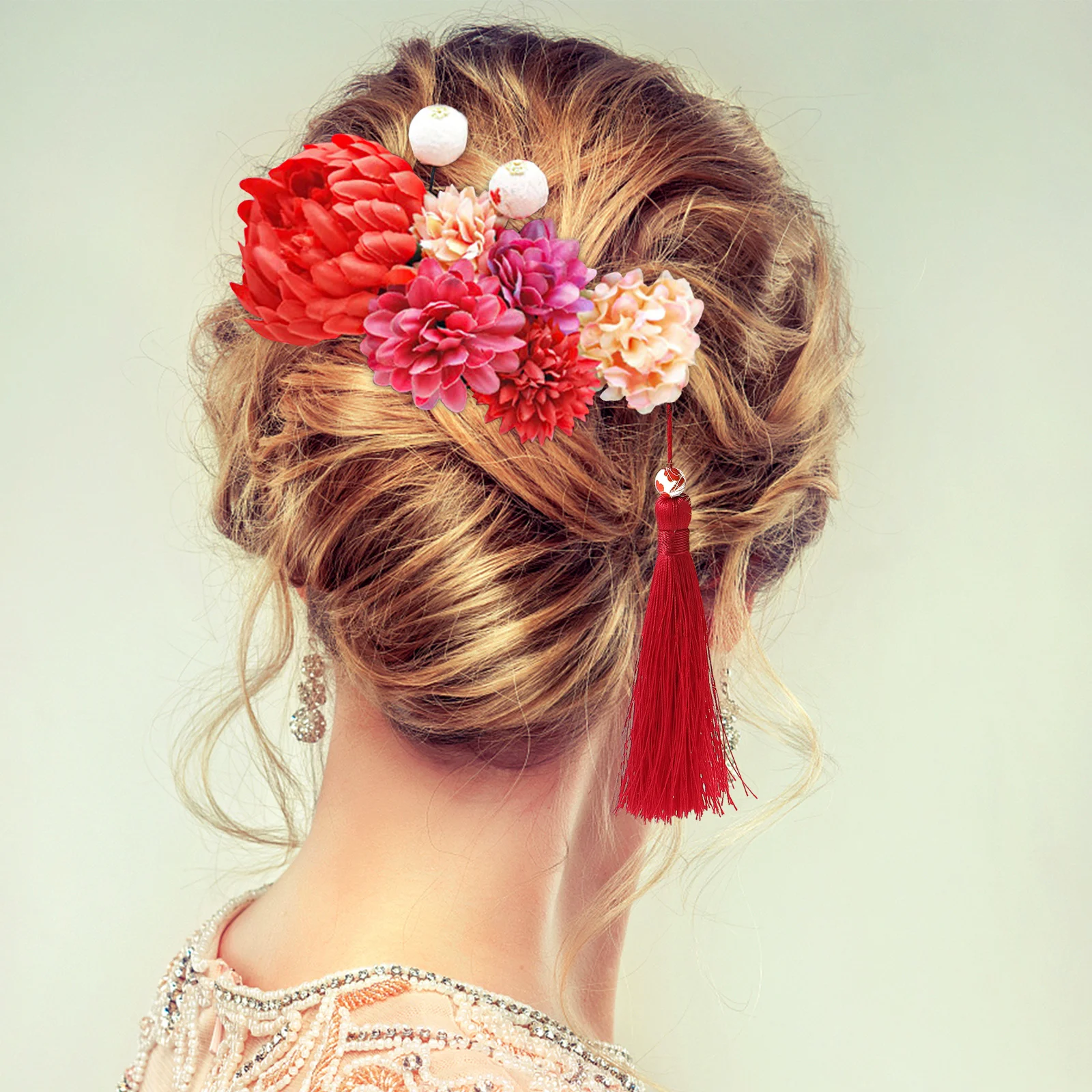 9pcs Silk Cloth Chrysanthemum Hair Stick Japanese Style Kimono Hairpin With Flower Tassel Decor For Women Traditional Hair
9pcs Silk Cloth Chrysanthemum Hair Stick Japanese Style Kimono Hairpin With Flower Tassel Decor For Women Traditional Hair