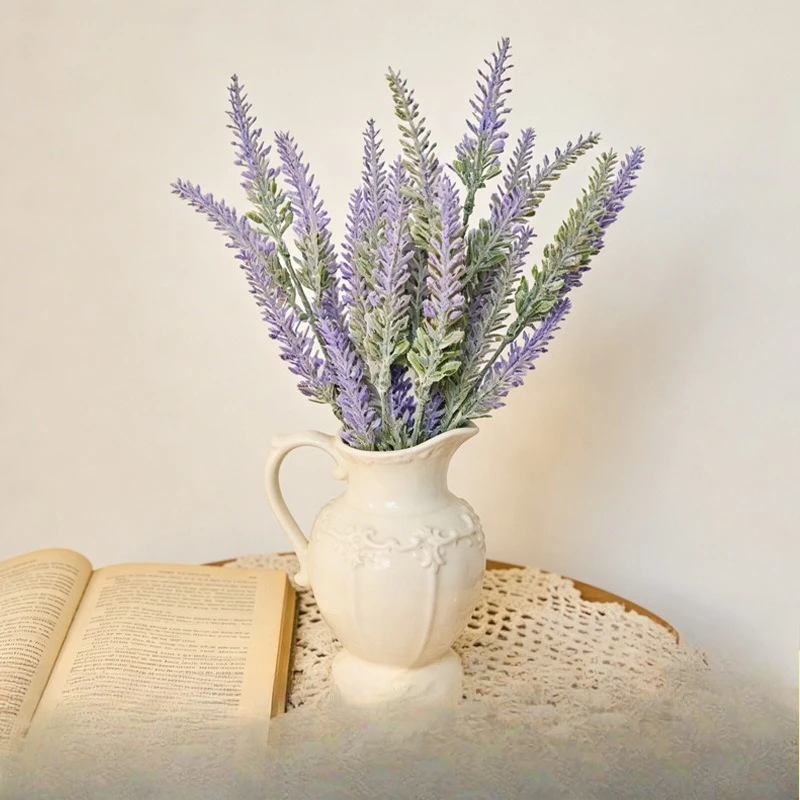 Cross-border explosion 5 fork flocking lavender simulated flower bouquet, home desktop wedding pastoral landscaping
Cross-border explosion 5 fork flocking lavender simulated flower bouquet, home desktop wedding pastoral landscaping