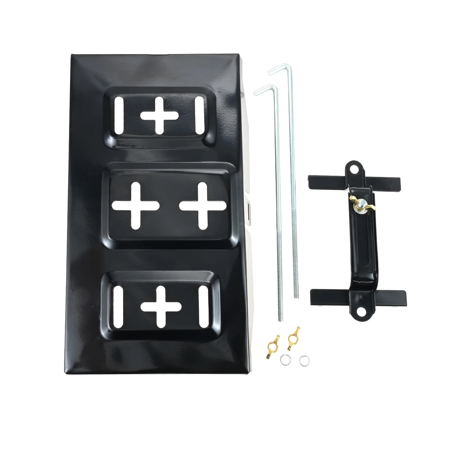Boat Car Metal Storage Battery Holder Hold Down Tray with J Bolts Kit Adjustable Bracket Clamp Holds Batteries To Stop Movement
Boat Car Metal Storage Battery Holder Hold Down Tray with J Bolts Kit Adjustable Bracket Clamp Holds Batteries To Stop Movement