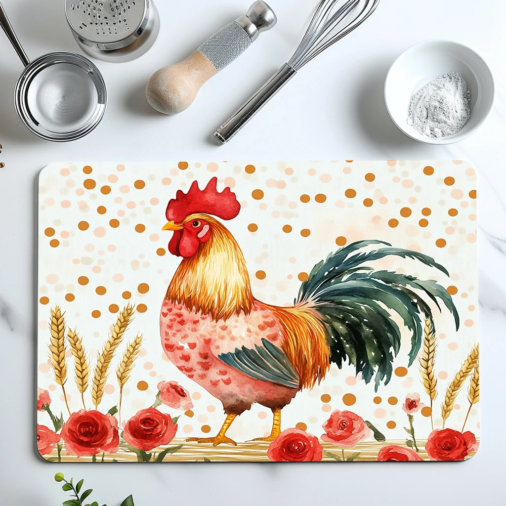 Absorbent Coffee Mat Dish Draining Mat Chicken Rose Kitchen Drying Mat Quick Dry Bathroom Drain Pad Kitchen Faucet Placemat
Absorbent Coffee Mat Dish Draining Mat Chicken Rose Kitchen Drying Mat Quick Dry Bathroom Drain Pad Kitchen Faucet Placemat