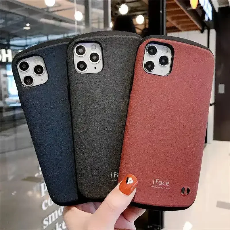 Luxury iFace Matte Phone Case For iPhone 11pro Max 7 8 Plus X XR Xs Max SE2020 PC Silicone Shockproof Protective Back Cover
Luxury iFace Matte Phone Case For iPhone 11pro Max 7 8 Plus X XR Xs Max SE2020 PC Silicone Shockproof Protective Back Cover