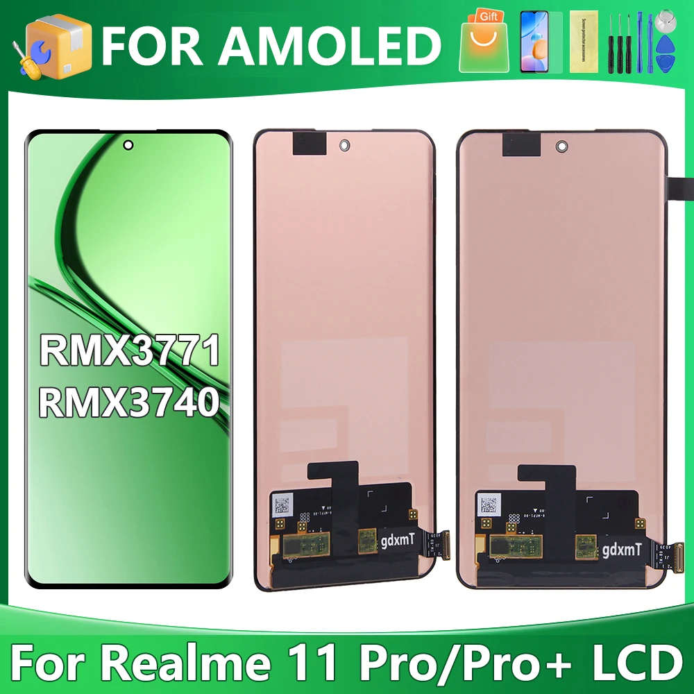 6,7 ''AMOLED для OPPO Realme 11 Pro RMX 3771 для Realme 11 Pro Plus RMX3740 ЖК-дисплей с цифровым преобразователем сенсорного экрана в сборе, замена
6,7 ''AMOLED для OPPO Realme 11 Pro RMX 3771 для Realme 11 Pro Plus RMX3740 ЖК-дисплей с цифровым преобразователем сенсорного экрана в сборе, замена