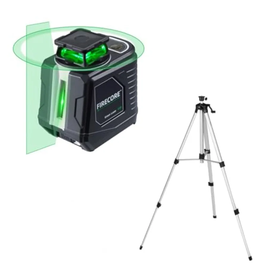 360° Self Leveling Cross Line Laser Level with Adjustable 60 Inch Aluminum Alloy Laser Tripod
360° Self Leveling Cross Line Laser Level with Adjustable 60 Inch Aluminum Alloy Laser Tripod