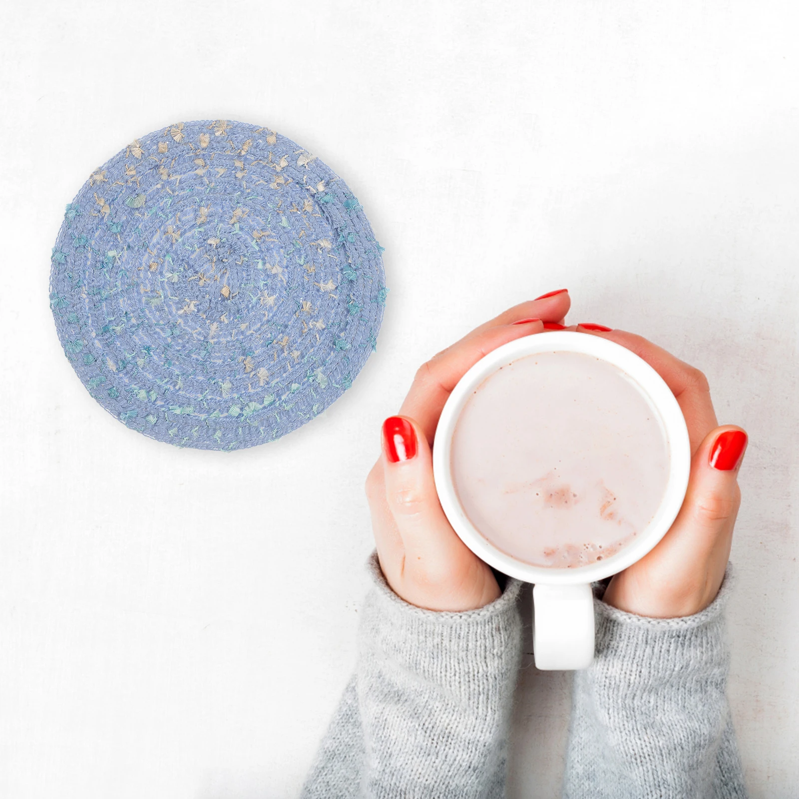 4Pcs Natural Woven Coasters Round Drink Coasters Set Water Absorbent Cup Mats for Office Desk Home Kitchen Bar Use
4Pcs Natural Woven Coasters Round Drink Coasters Set Water Absorbent Cup Mats for Office Desk Home Kitchen Bar Use