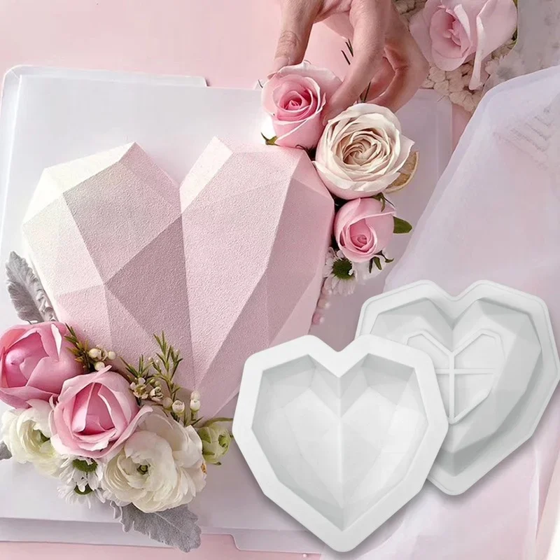 Silicone Mold Big Diamond Heart Big Love Heart Cake Fondant DIY Mould Cakes Mousse Chocolate Decorating Tools Soap Molds
Silicone Mold Big Diamond Heart Big Love Heart Cake Fondant DIY Mould Cakes Mousse Chocolate Decorating Tools Soap Molds