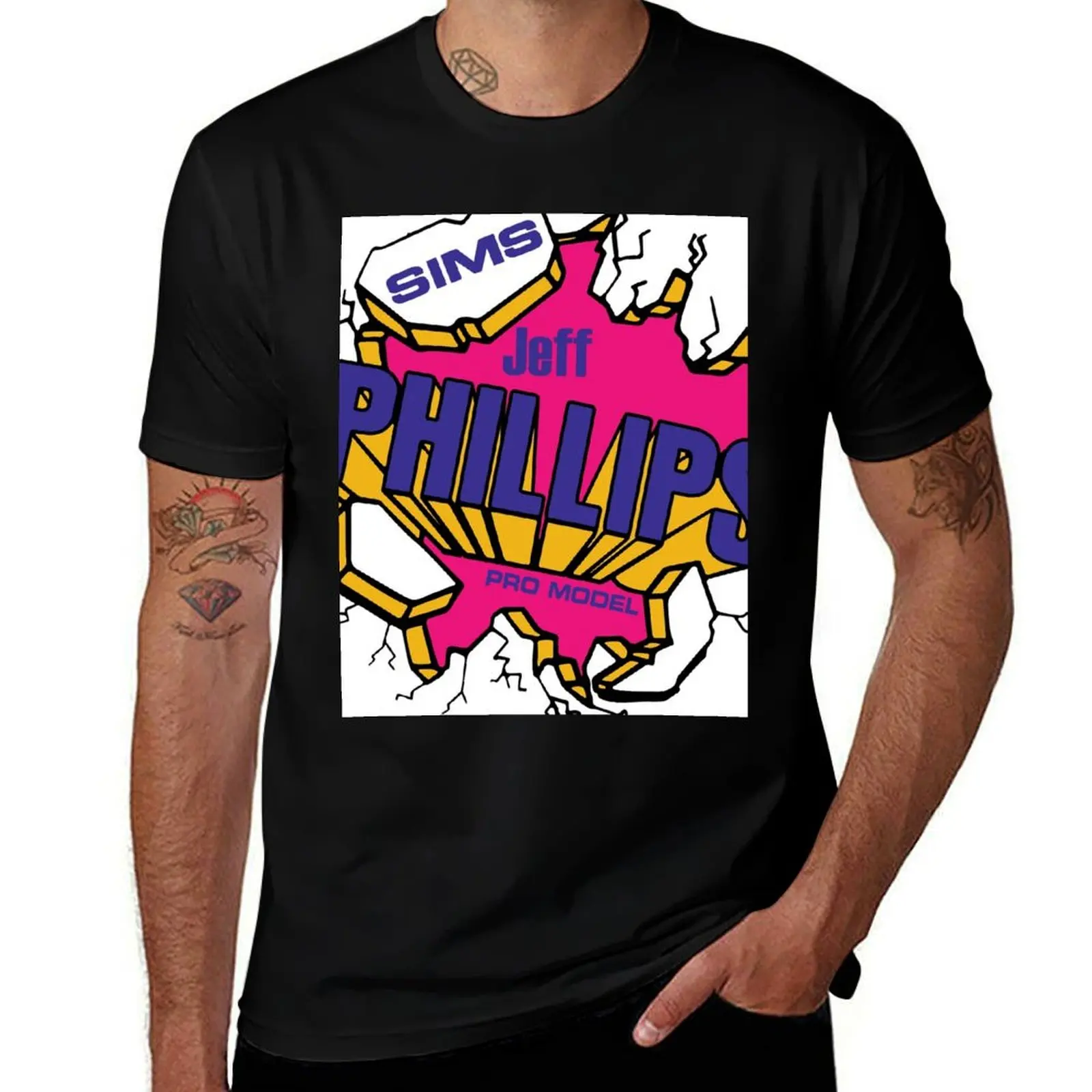 Jeff Phillips Sims vintage Skateboard T-Shirt black cotton t-shirt plain for man package t shirts for man pack cotton
Jeff Phillips Sims vintage Skateboard T-Shirt black cotton t-shirt plain for man package t shirts for man pack cotton