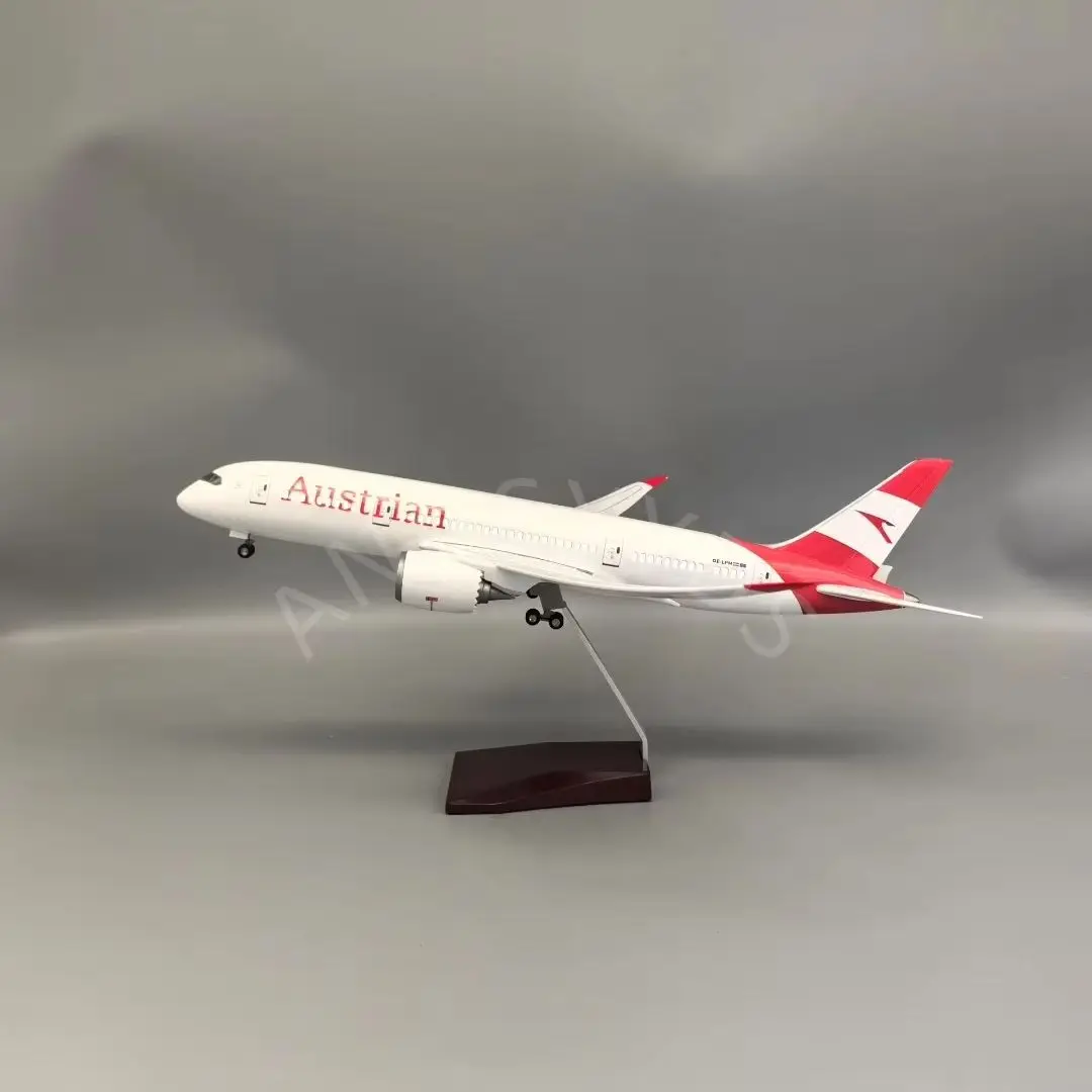 47cm B787 Austrian Airways Resin Model Airplanes Diecast 1:130 Scale Aircraft Assemble Gift Aviation Collector With Landing Gear
47cm B787 Austrian Airways Resin Model Airplanes Diecast 1:130 Scale Aircraft Assemble Gift Aviation Collector With Landing Gear