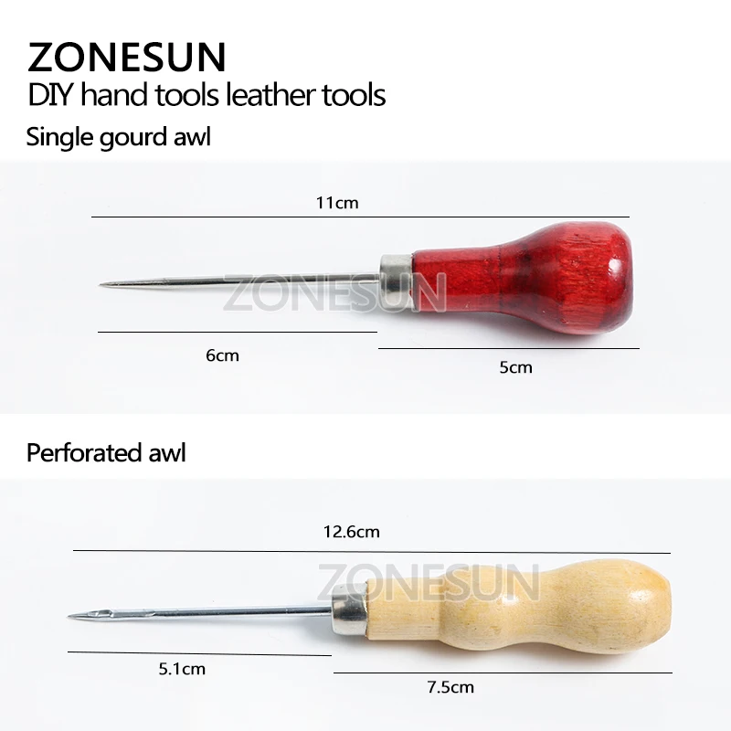 ZONESUN Hole Punching Patchwork DIY Manual Leather Craft Tools Wooden Handle Sewing Awl Stitcher Canvas Tent Sewing Needle Kit
ZONESUN Hole Punching Patchwork DIY Manual Leather Craft Tools Wooden Handle Sewing Awl Stitcher Canvas Tent Sewing Needle Kit