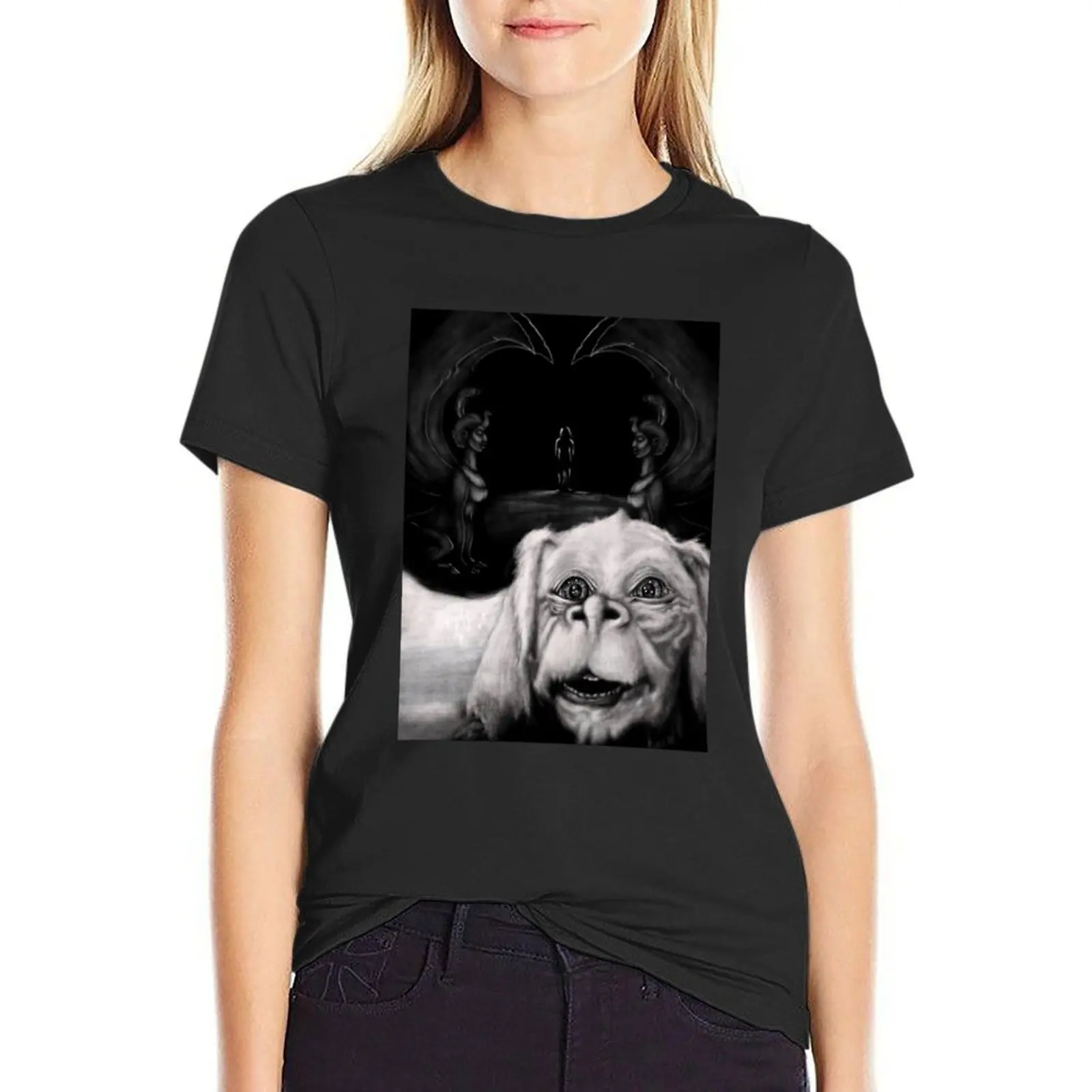 Falcor T-shirt animal print shirt for girls kawaii clothes funny oversized workout shirts for Women
Falcor T-shirt animal print shirt for girls kawaii clothes funny oversized workout shirts for Women