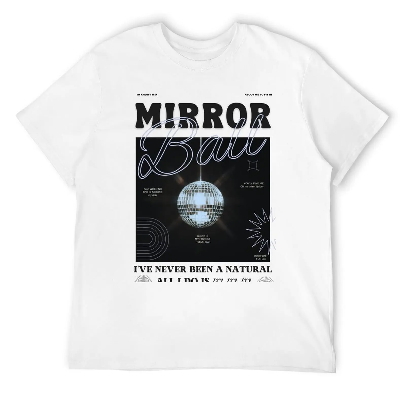 VINTAGE RETRO ALL I DO IS TRY TRY TRY TAYLOR SWIFTIE MIRRORBALL ART T-Shirt Aesthetic clothing for a boy t shirts for men
VINTAGE RETRO ALL I DO IS TRY TRY TRY TAYLOR SWIFTIE MIRRORBALL ART T-Shirt Aesthetic clothing for a boy t shirts for men