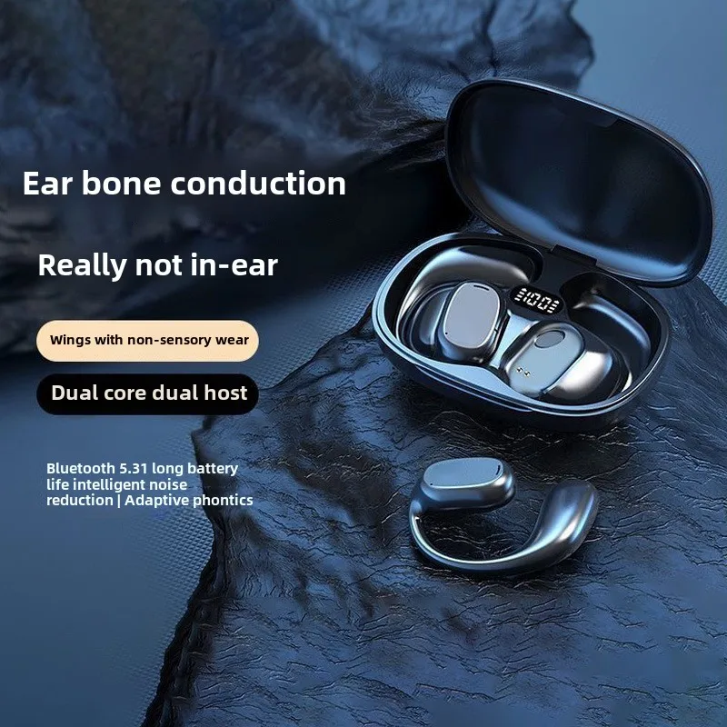 Bone conduction Bluetooth earphone Mounting ear wireless sports not ear running high sound quality open hanging ear
Bone conduction Bluetooth earphone Mounting ear wireless sports not ear running high sound quality open hanging ear