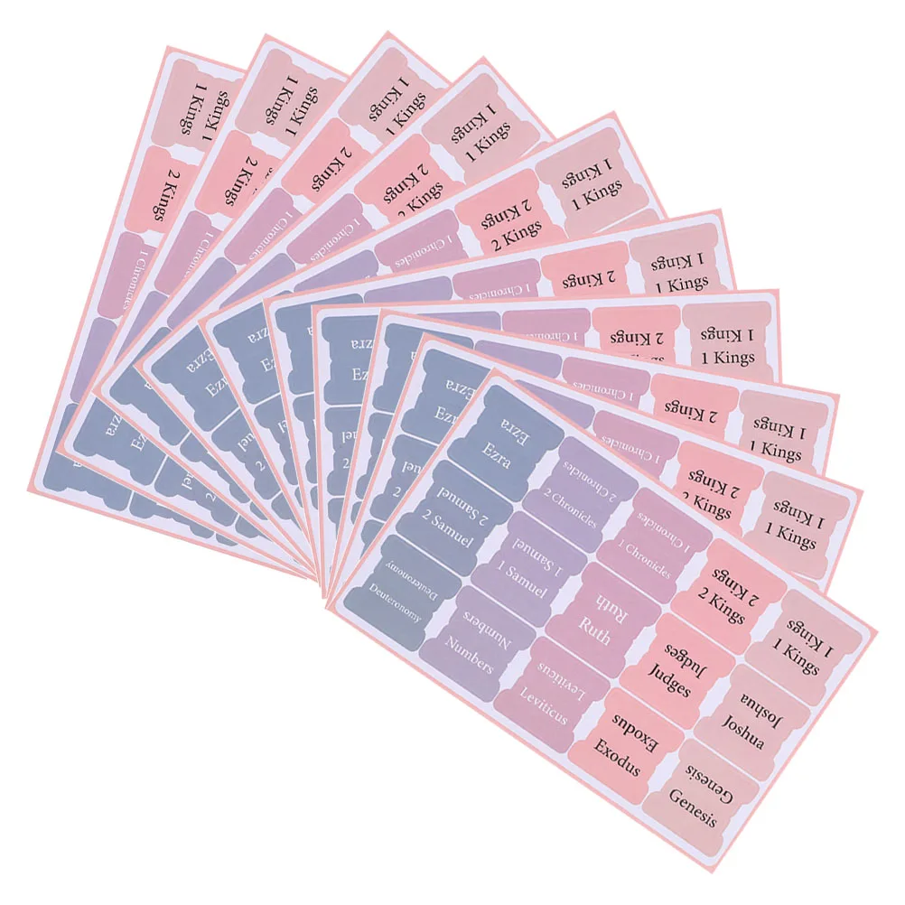 10 Sheets Tabs Paper Made Study Bible Labels Bible Book Tabs Supplies Accessories Women Men Notebook Labels
10 Sheets Tabs Paper Made Study Bible Labels Bible Book Tabs Supplies Accessories Women Men Notebook Labels