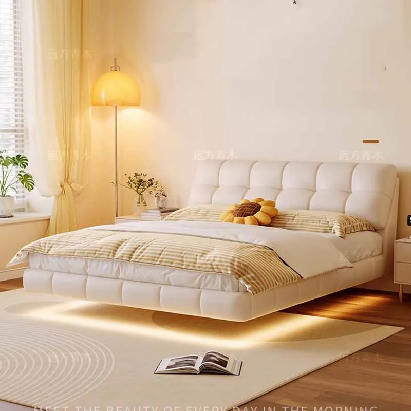Elastic Kawaii Waterproof Double Bed Wood High End White Upholstered Beds Twin Modern European Camas De Dormitorio Furniture
Elastic Kawaii Waterproof Double Bed Wood High End White Upholstered Beds Twin Modern European Camas De Dormitorio Furniture