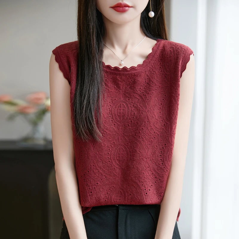 Women's T-shirt Summer New Knitted Wool Short Sleeve Loose Fashion Round Neck Women's Top Jacquard High end Soft Pullover
Women's T-shirt Summer New Knitted Wool Short Sleeve Loose Fashion Round Neck Women's Top Jacquard High end Soft Pullover