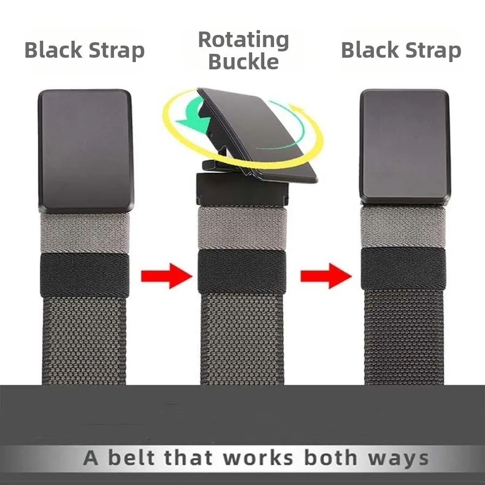 Alloy Men Weaving Belt Texture Contrast Color Both Sides Available Belt Sturdy 360-degree Swivel Buckle Nylon Waistband Boys
Alloy Men Weaving Belt Texture Contrast Color Both Sides Available Belt Sturdy 360-degree Swivel Buckle Nylon Waistband Boys