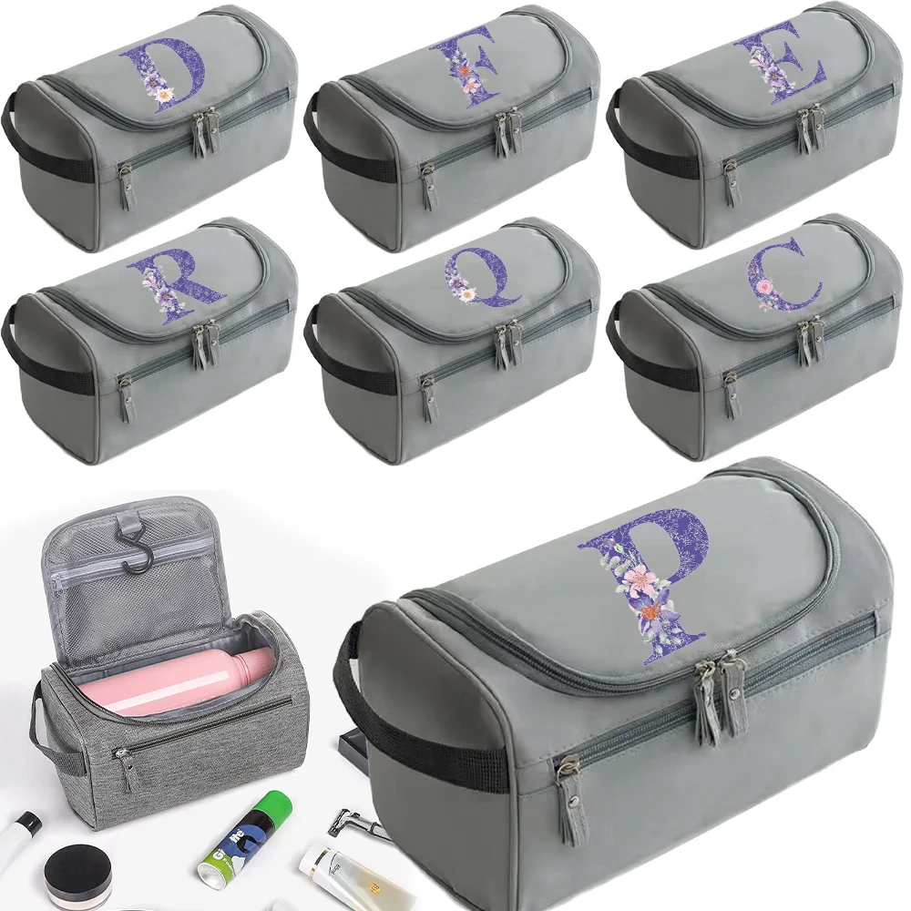 Сумка-косметичка с фиолетовым цветочным принтом, серия класса люкс, на молнии, многоразовая, большая вместимость, для хранения косметики и туалетных принадлежностей
Сумка-косметичка с фиолетовым цветочным принтом, серия класса люкс, на молнии, многоразовая, большая вместимость, для хранения косметики и туалетных принадлежностей