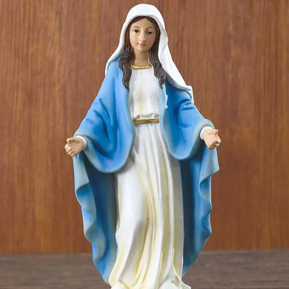 Catholicism Ornament Resin Virgin Mary Statue Classic Desktop Decor Religious Decoration Church Adornment
Catholicism Ornament Resin Virgin Mary Statue Classic Desktop Decor Religious Decoration Church Adornment