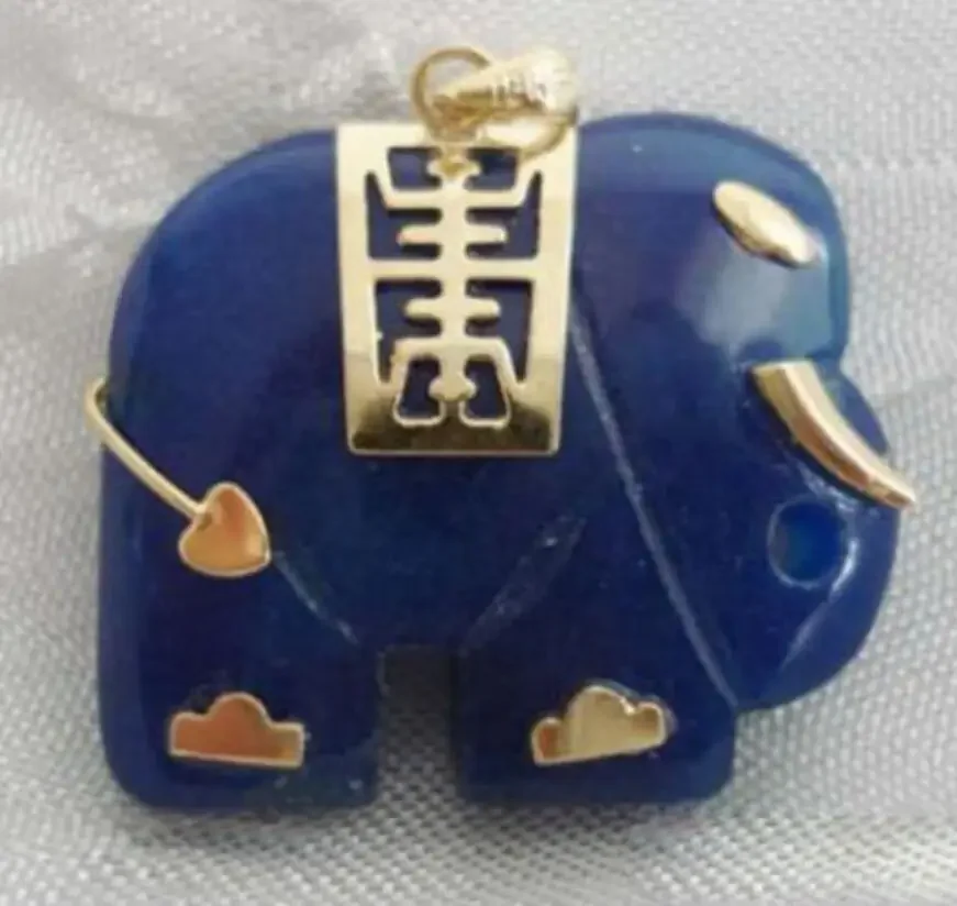 Pretty Blue stone new Elephant Pendant & Necklace gem
Pretty Blue stone new Elephant Pendant & Necklace gem
