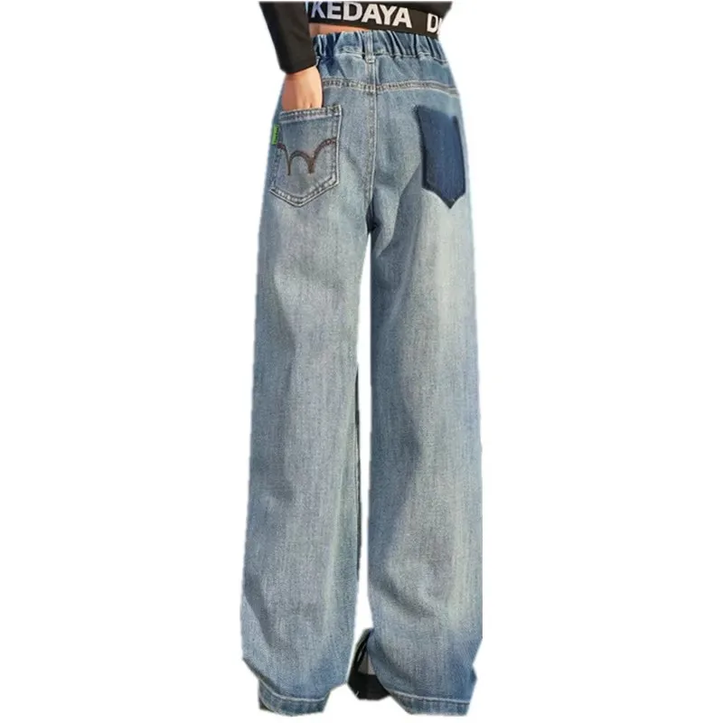 New Spring Autumn Vintage Denim Pants with Pocket Children Teen Girls Solid Color Casual Straight Jeans Cotton Trousers Age 5-14
New Spring Autumn Vintage Denim Pants with Pocket Children Teen Girls Solid Color Casual Straight Jeans Cotton Trousers Age 5-14