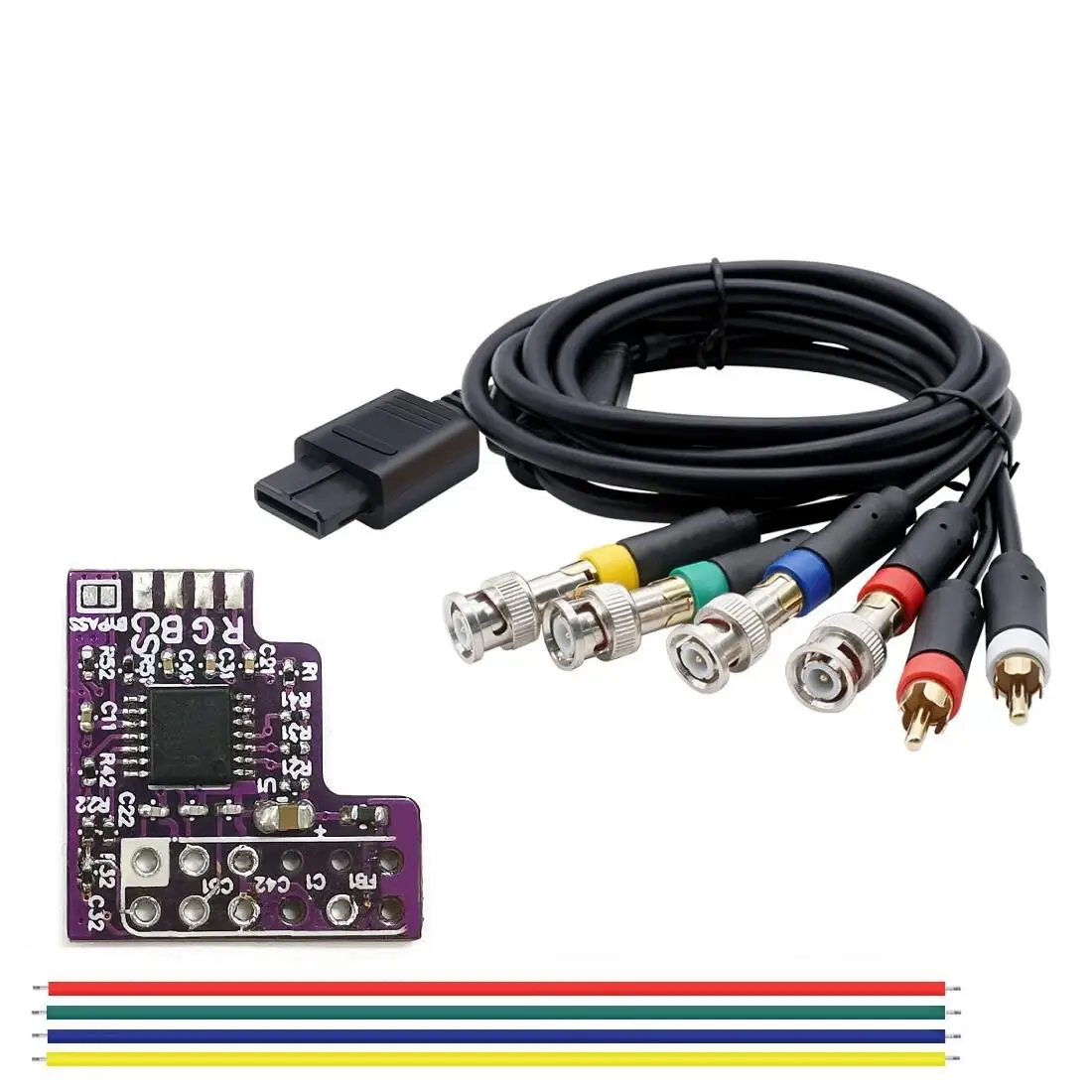 Мод RGB для N64, комплект RGB-модификации для консолей N64 NTSC
Мод RGB для N64, комплект RGB-модификации для консолей N64 NTSC