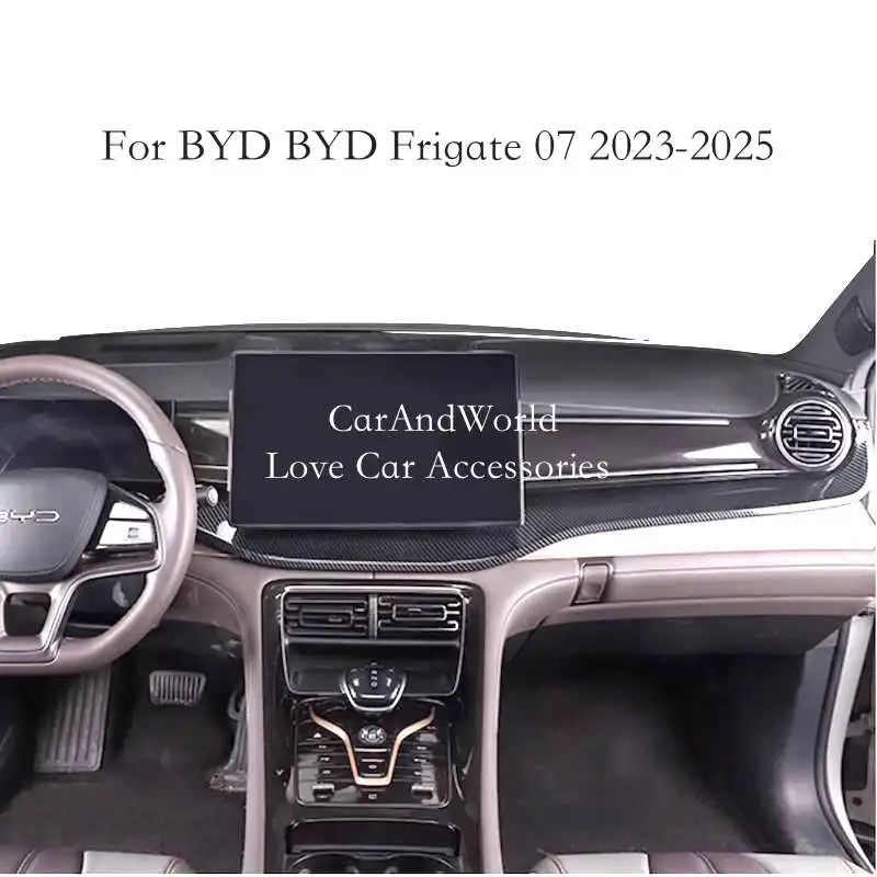 ABS Silver Chrome Center Console Strips Instrument Panel Frame Cover Trims Car Interior Accessories For BYD Frigate 07 2023-2025
ABS Silver Chrome Center Console Strips Instrument Panel Frame Cover Trims Car Interior Accessories For BYD Frigate 07 2023-2025