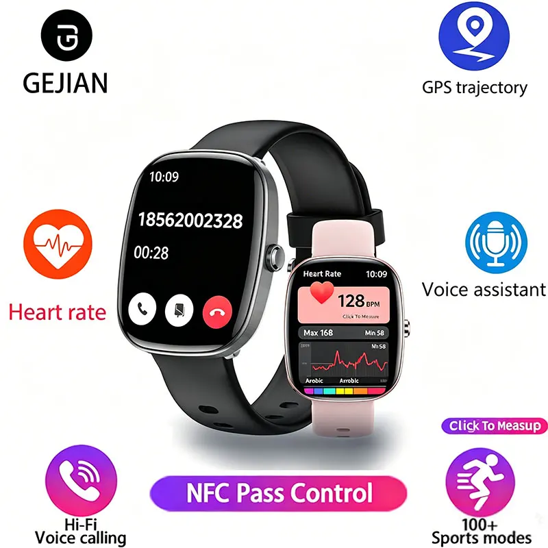 2026 New Health Exercise SmartWatch 1.91 inch Bluetooth Call Heart Rate Health Monitoring IP68 GPS Motion Trajectory Smartwatch