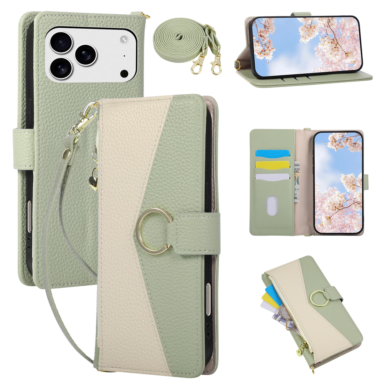 Ring Buckle Color Collision Leather Zipper Wallet Case For Moto G75 G55 G35 G15 Power G05 Crossbody Cover 3 Cards Slot Coque
Ring Buckle Color Collision Leather Zipper Wallet Case For Moto G75 G55 G35 G15 Power G05 Crossbody Cover 3 Cards Slot Coque