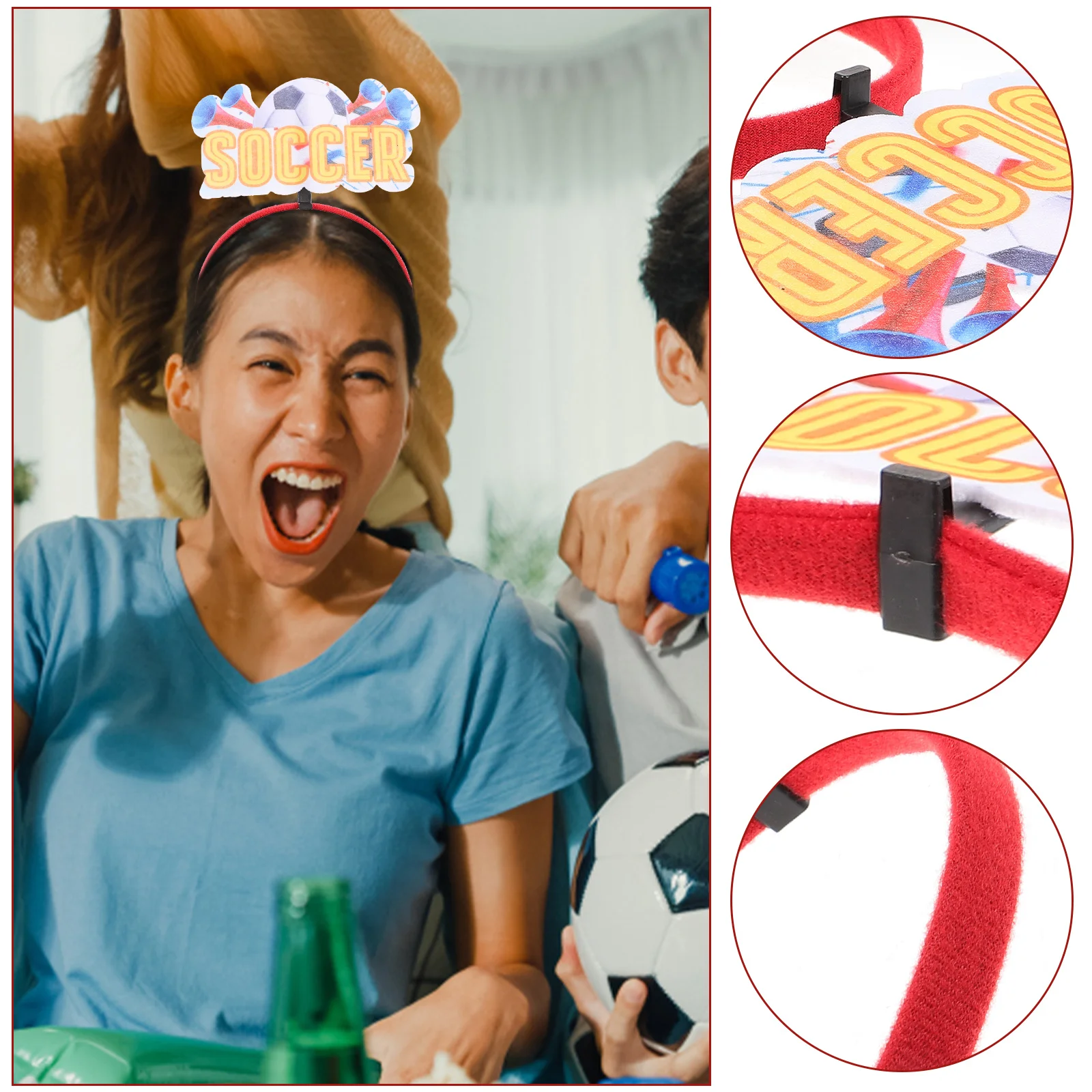5 Pcs Hair Accessories Football Headband Child Sports Non-woven Fabric Fans Headbands
5 Pcs Hair Accessories Football Headband Child Sports Non-woven Fabric Fans Headbands
