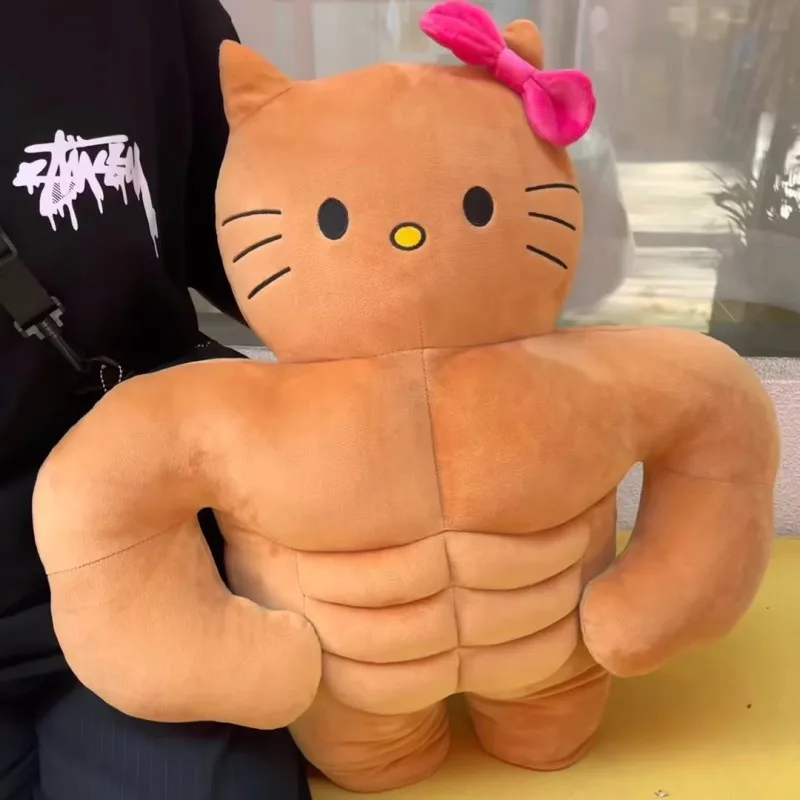 Забавные мышцы Hello Kitty, плюшевая кукла 58 см, игрушки, мультяшная Милая Черная кожа, КТ-Кот, Подушка для сна, мягкая игрушка для девочек, праздничные подарки
Забавные мышцы Hello Kitty, плюшевая кукла 58 см, игрушки, мультяшная Милая Черная кожа, КТ-Кот, Подушка для сна, мягкая игрушка для девочек, праздничные подарки