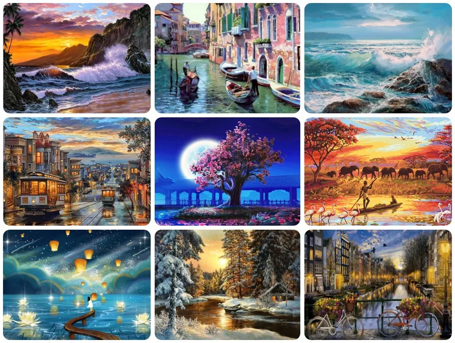 Coastal Sunset & Cityscape Jigsaw Puzzle, Ocean Waves, Venice Gondolas and Snowy Landscapes Puzzles Educational Reative Gifts
Coastal Sunset & Cityscape Jigsaw Puzzle, Ocean Waves, Venice Gondolas and Snowy Landscapes Puzzles Educational Reative Gifts