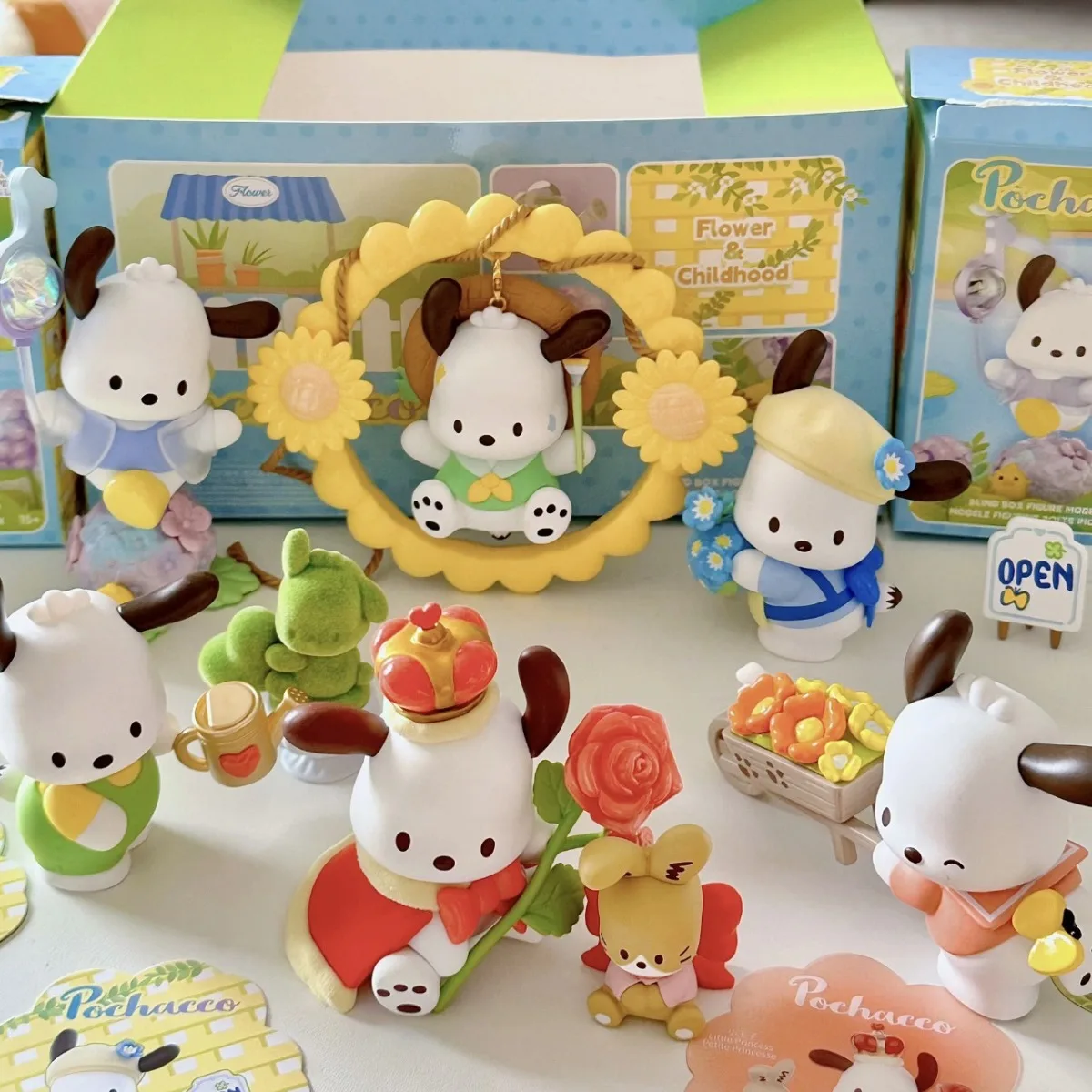 MINISO Anime Sanrio Figures Pochacco Garden Series Model Ornaments, 7pcs/set Action Figure Gift Toys
MINISO Anime Sanrio Figures Pochacco Garden Series Model Ornaments, 7pcs/set Action Figure Gift Toys