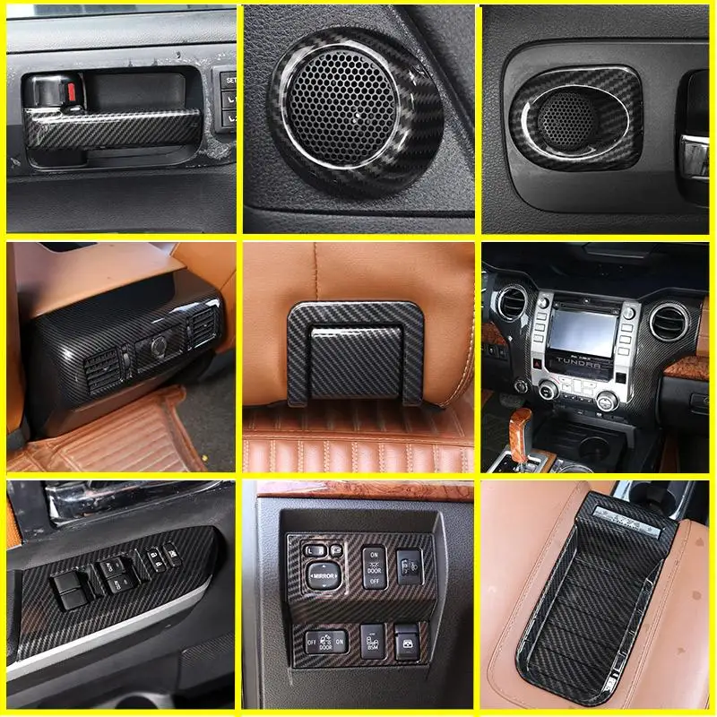 ABS Carbon Fiber Interior Modification Window Lift Switch Button Frame Cover For Toyota Tundra 2014-2021 Trim Car Accessories
ABS Carbon Fiber Interior Modification Window Lift Switch Button Frame Cover For Toyota Tundra 2014-2021 Trim Car Accessories