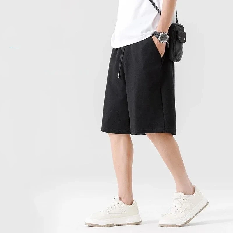 Mens Summer 100 Cotton Casual Shorts Elastic Waist Loose Sports Five-Point Pants
Mens Summer 100 Cotton Casual Shorts Elastic Waist Loose Sports Five-Point Pants