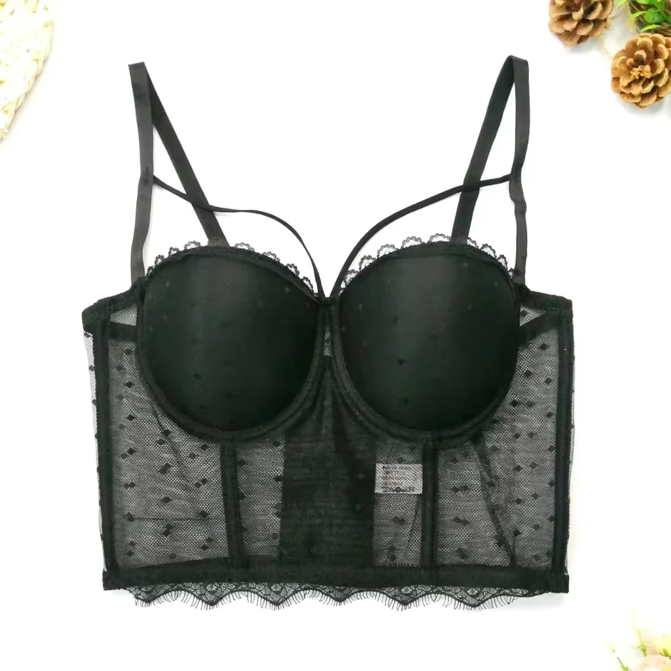 sweet lace sheer mesh Chic off shoulder Camis Slim Korean Tanks Top Elegant Basic Crop Top summer Women Bustier
sweet lace sheer mesh Chic off shoulder Camis Slim Korean Tanks Top Elegant Basic Crop Top summer Women Bustier