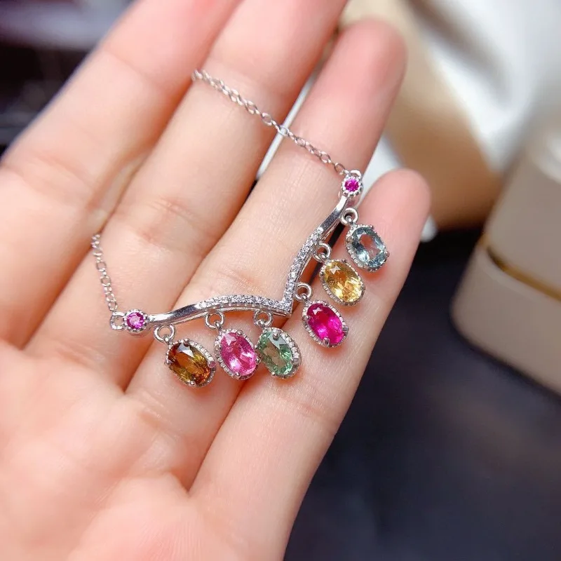 Light luxury inspired pink colorful gem tassel necklace exquisite Crown Court Style pendant wedding clavicle chain jewelry
Light luxury inspired pink colorful gem tassel necklace exquisite Crown Court Style pendant wedding clavicle chain jewelry