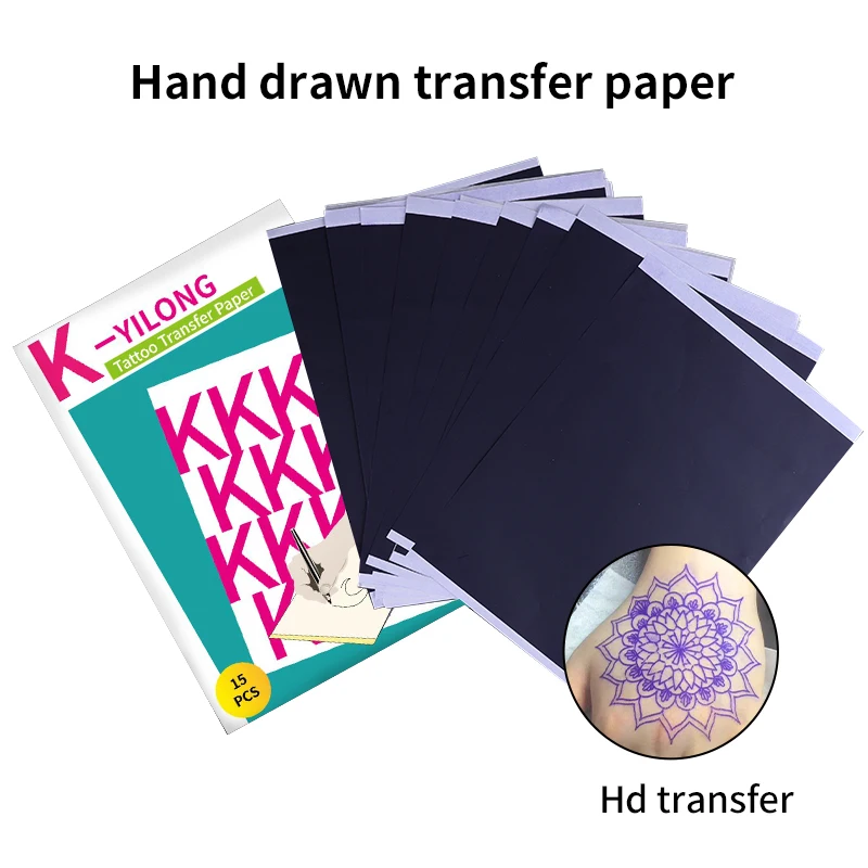 YILONG15/100PCS Reusable Tattoo Transfer Paper Hand Painted Tattoo Stencil Paper Copy Paper Stencil Copy Tracing Paper Accessory
YILONG15/100PCS Reusable Tattoo Transfer Paper Hand Painted Tattoo Stencil Paper Copy Paper Stencil Copy Tracing Paper Accessory
