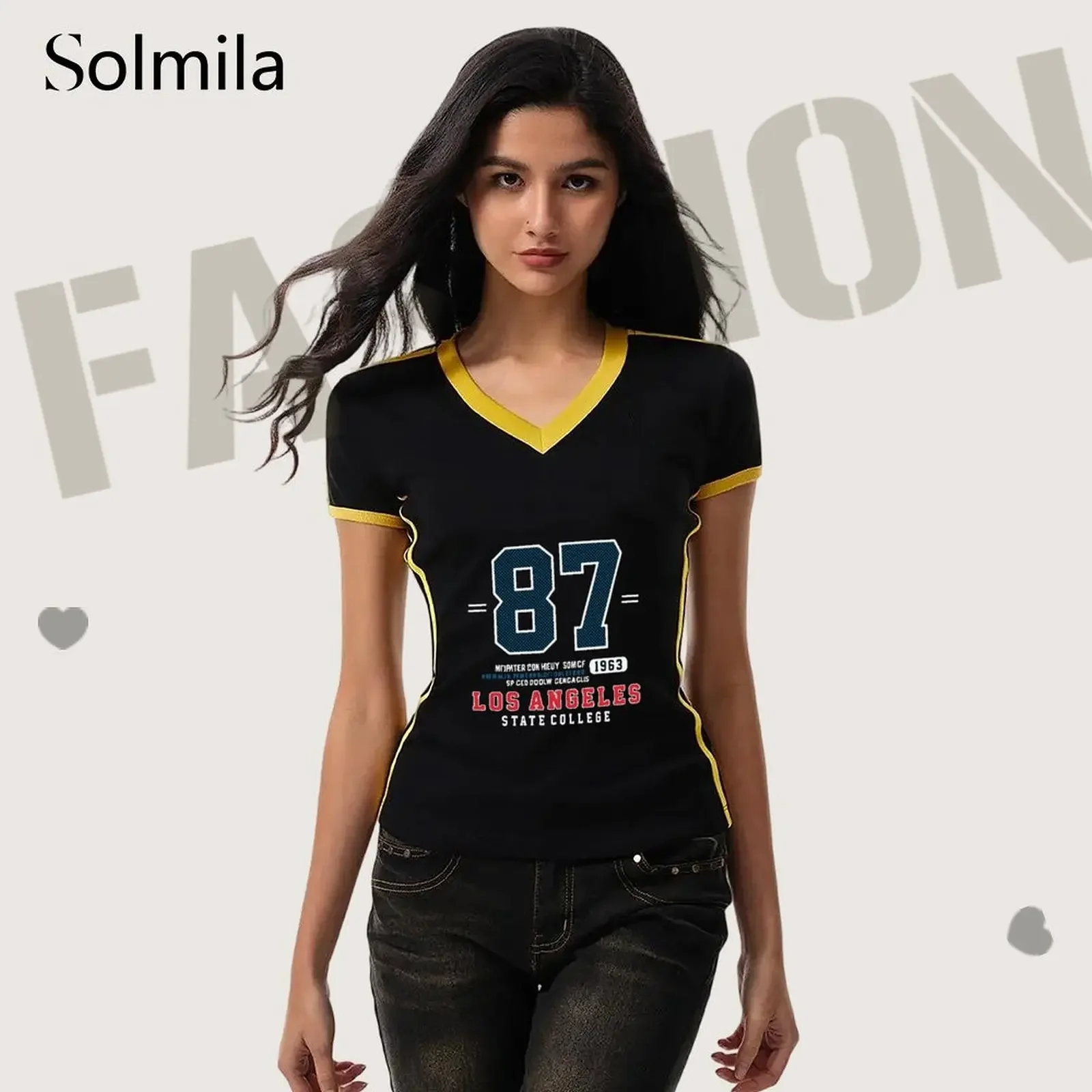 Women For American Retro V Neck Blue Digital Print Slim Edition Short Sleeve Vacation & Street Style T Shirt Comfortable Daily
Women For American Retro V Neck Blue Digital Print Slim Edition Short Sleeve Vacation & Street Style T Shirt Comfortable Daily