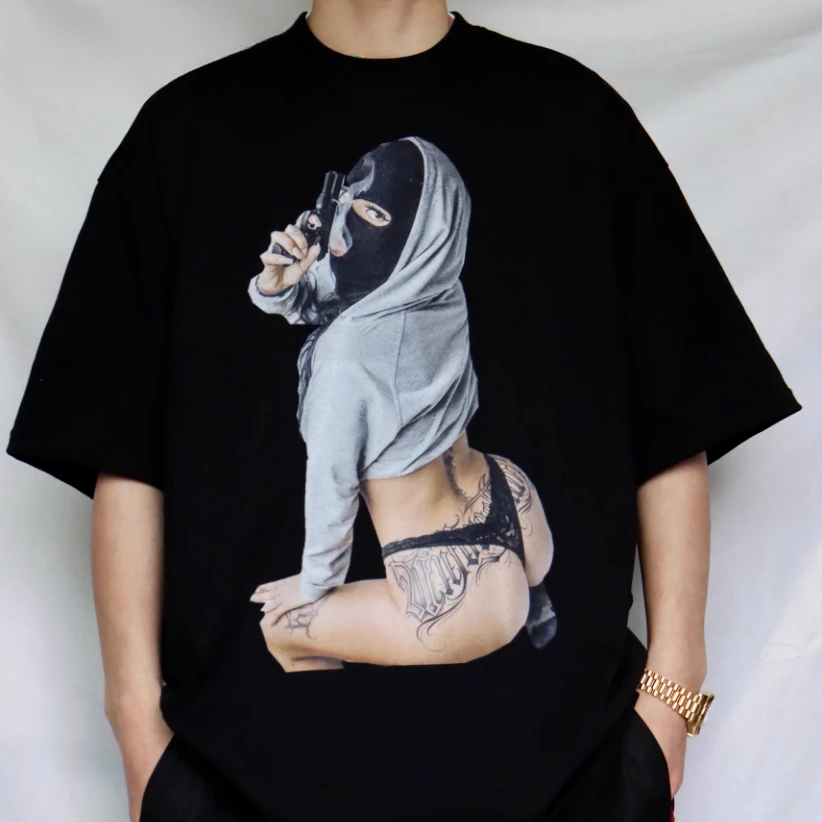Summer American Oldschool Fat Hiphop Hip Hop Short Sleeve Bboy Loose Oversize Cotton Print T-shirt Hip Hop Y2k Top Women Clothes
Summer American Oldschool Fat Hiphop Hip Hop Short Sleeve Bboy Loose Oversize Cotton Print T-shirt Hip Hop Y2k Top Women Clothes