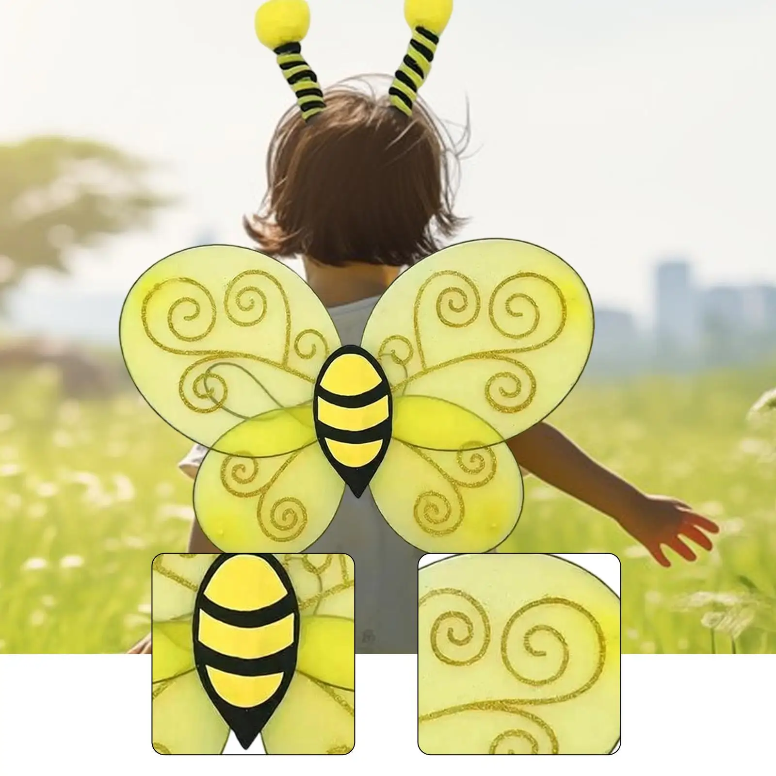 Набор для косплея пчелы для детей, девочек и мальчиков, флисовые крылья и повязка на голову из полиэстера для дня рождения
Набор для косплея пчелы для детей, девочек и мальчиков, флисовые крылья и повязка на голову из полиэстера для дня рождения