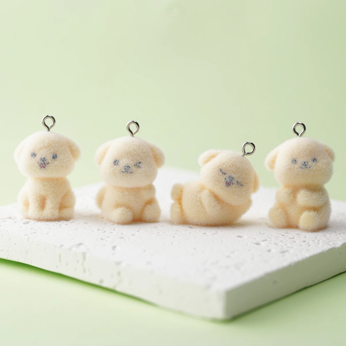 20pcs 3D Kawaii Mini Flocking little Dog Charms Resin Cartoon Animal Pendant For Bag Keychain Earring DIY Crafts Jewelry Make
20pcs 3D Kawaii Mini Flocking little Dog Charms Resin Cartoon Animal Pendant For Bag Keychain Earring DIY Crafts Jewelry Make