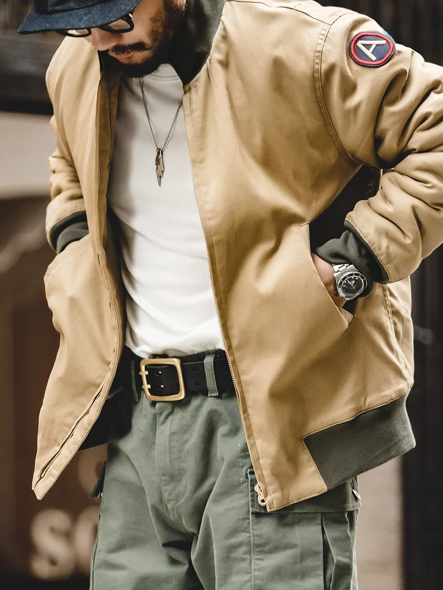 Maden Thiened American Retro M942 Cotton Jaet Men's Warmth Hard Man Sle Workwear Autumn Winter ort Zipper Coat
Maden Thiened American Retro M942 Cotton Jaet Men's Warmth Hard Man Sle Workwear Autumn Winter ort Zipper Coat