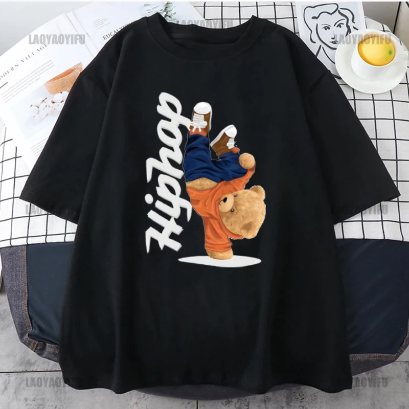 HIPHOP BEAR Printing Shirt summer Casual T-Shirt Street Fashion Short Sleeve Clothing Streetwear Men's Hip Hop Cotton
HIPHOP BEAR Printing Shirt summer Casual T-Shirt Street Fashion Short Sleeve Clothing Streetwear Men's Hip Hop Cotton