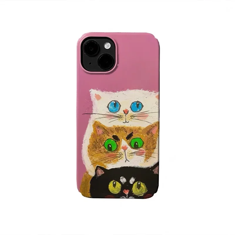Ins Pink Cute Three Kittens Cartoon Phone Case for IPhone 17 16E 15 14 Plus 13 Mini 11 Pro Max 12 Pro Back Cover XS XR SE Case
Ins Pink Cute Three Kittens Cartoon Phone Case for IPhone 17 16E 15 14 Plus 13 Mini 11 Pro Max 12 Pro Back Cover XS XR SE Case