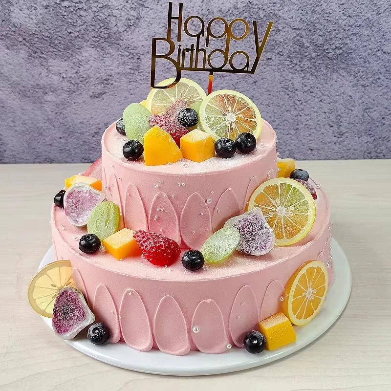 Double Layer Simulation Cake Model, Fake Birthday Cake 10-6 Inches, Plastic Foam, Window Display Props, Wedding Party Decoration
Double Layer Simulation Cake Model, Fake Birthday Cake 10-6 Inches, Plastic Foam, Window Display Props, Wedding Party Decoration