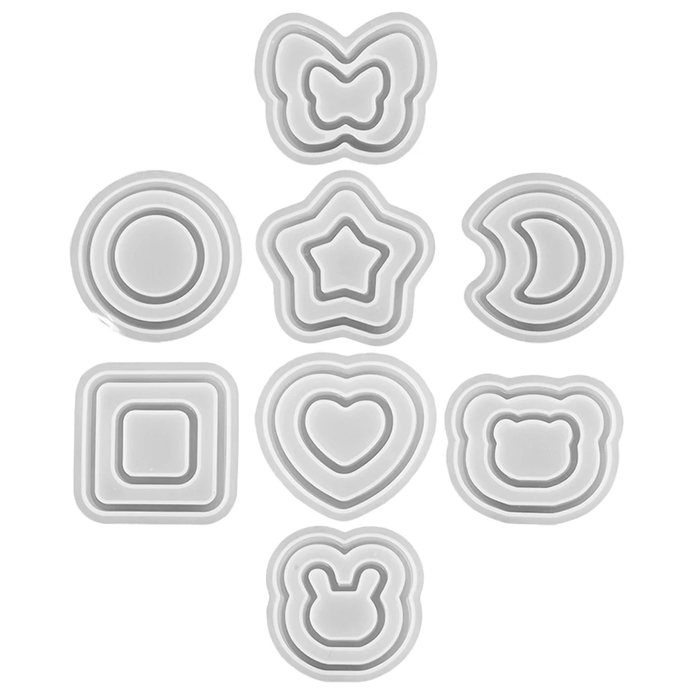 8 Pcs Silicone Mold Keychain Molds Epoxy Resin Flexible Pendant Diy Crafts Jewelry Tools Creative nament Portable Ring
8 Pcs Silicone Mold Keychain Molds Epoxy Resin Flexible Pendant Diy Crafts Jewelry Tools Creative nament Portable Ring