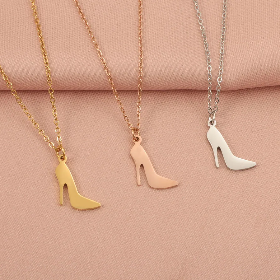 3Pcs/Lot Mirror Polish Stainless Steel High Heels Charms Necklace Jewelry Friend Lovers Gift
3Pcs/Lot Mirror Polish Stainless Steel High Heels Charms Necklace Jewelry Friend Lovers Gift