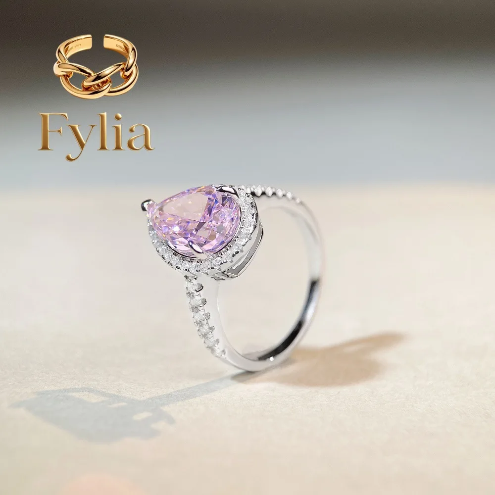 Fylia Jewelry Luxury Solid Platinum PT950 Women's Diamond Ring Water Drops Full Diamond Moissanite Diamond Ring
Fylia Jewelry Luxury Solid Platinum PT950 Women's Diamond Ring Water Drops Full Diamond Moissanite Diamond Ring