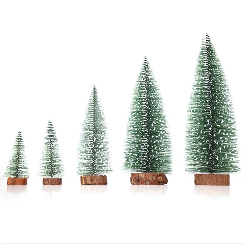 Mini Christmas Tree Small Pine Trees on the Wooden Base Home Desktop Decoration
Mini Christmas Tree Small Pine Trees on the Wooden Base Home Desktop Decoration