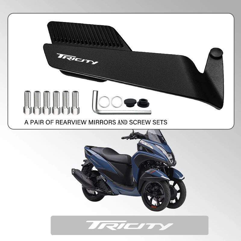 Large Mirror Surface Wings Mirror Motorcycle Rearview Mirror For LOGO Tricity125 Tricity155 300 Tricity 125 155 300 Modified
Large Mirror Surface Wings Mirror Motorcycle Rearview Mirror For LOGO Tricity125 Tricity155 300 Tricity 125 155 300 Modified